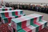 مشهد معطر به شمیم شهیدان شد | ورود پیکر مطهر ۱۲ شهید گمنام به مشهدالرضا (ع) + فیلم