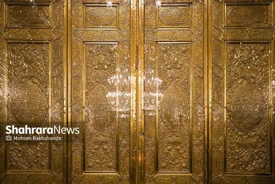 غبارروبی مضجع منور امام رضا(ع)