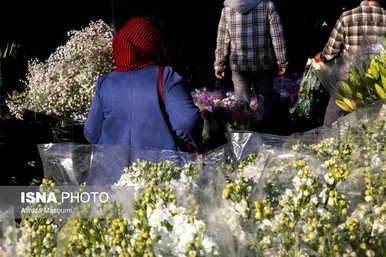 بازار گل محلاتی تهران در آستانه سال نو