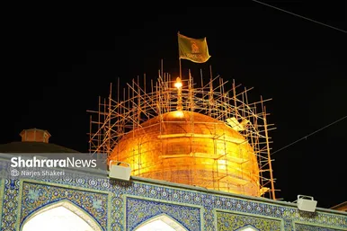 حال‌وهوای حرم مطهر امام‌رضا(ع) در شب میلاد کریم اهل‌بیت(ع)