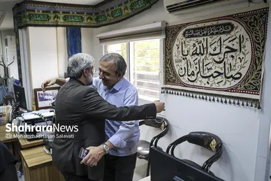 گزارش تصویری | بازدید مدیران استانی و شهری از موسسه فرهنگی شهرآرا به مناسبت روز خبرنگار - ۱