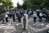 برگزاری نماز باشکوه عید سعید فطر در گلزار شهدای بهشت رضا‌(ع) مشهد
