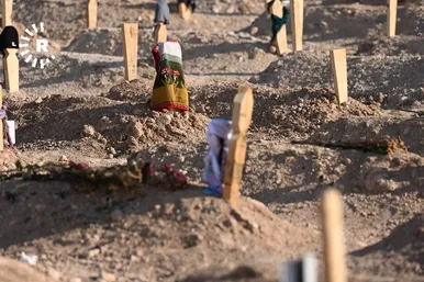 عکس‌هایی از قبرستان جانباختگان بی نام و نشان زلزله ترکیه