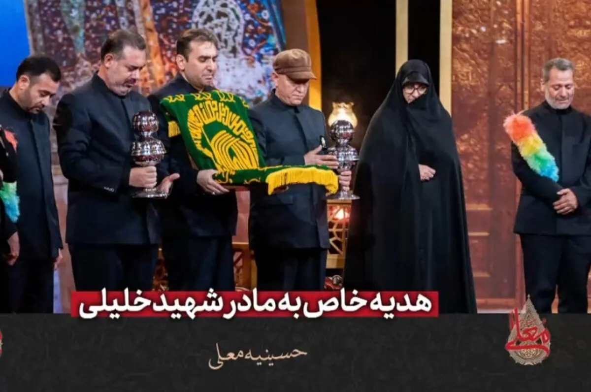 ویدئو | واکنش جالب مادر شهید خلیلی در مواجهه با پرچم گنبد حرم امام رضا (ع)