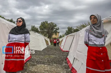 گزارش تصویری | مانور امدادگران جمعیت هلال احمر