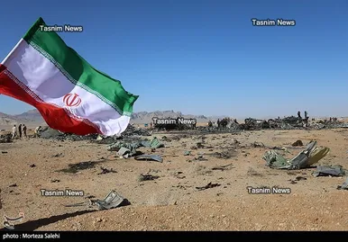 تصاویری از هواپیماهای منهدم‌شده آمریکا در جنوب اصفهان