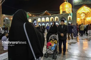 گزارش تصویری | حرم امام هشتم در شب میلاد امام علی(ع)