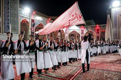 عزاداری هیئت‌های استان کرمان در حرم مطهر امام‌رضا(ع)