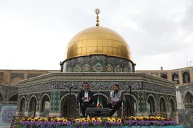 همایش ویژه روز قدس در حرم رضوی برگزار شد