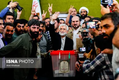 عکس‌هایی از پزشکیان و جلیلی پای صندوق رای در مرحله دوم انتخابات