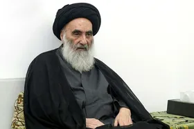 آیت&zwnj;الله سیستانی انگشترش را به کودک لبنانی مجروح هدیه داد + فیلم