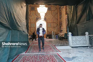 گزارش تصویری | آیین معنوی اعتکاف در حرم مطهر رضوی