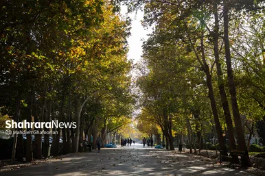 رنگ پاییز در پارک ملت مشهد