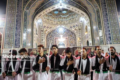 عزاداری هیئت‌های استان کرمان در حرم مطهر امام‌رضا(ع)