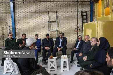 گزارش تصویری | بازدید شهردار مشهد از پشت‌صحنه فیلم سینمایی «کاکا لوتی»