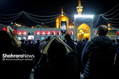 گزارش تصویری | مراسم احیای اولین شب قدر در حرم مطهر امام رضا (ع)