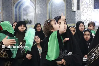 گزارش تصویری | مراسم شیرخوارگان حسینی در حرم امام‌رضا(ع)