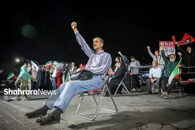 گزارش تصویری | صدوهشتادوهشتمین شب حضور مردم مشهد در خیابان