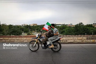 گزارش تصویری | رژه موتوری «جان‌فدا» در بلوار وکیل آباد مشهد برگزار شد