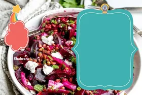 آموزش آشپزی کودکانه | سالاد رنگی&zwnj;رنگی