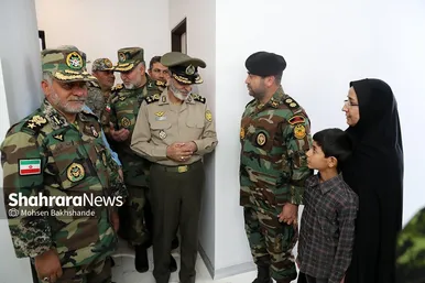 مراسم بهره برداری از طرح ۸۸۸ واحدی منازل سازمانی ارتش در مشهد