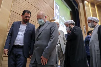 مراسم گرامیداشت شهید حجت‌الاسلام «سیدرضا کامیاب» با حضور رئیس مجلس شورای اسلامی
