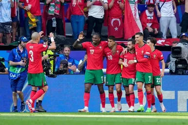 عکس‌هایی از دیدار ترکیه و پرتغال در یورو ۲۰۲۴