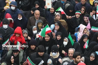 گزارش تصویری حضور باشکوه مردم مشهد در راهپیمایی ۲۲ بهمن