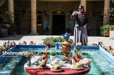 گزارش تصویری | مسافران نوروزی در خانه داروغه مشهد