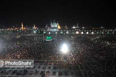 مراسم احیاء شب ۱۹ ماه مبارک رمضان در حرم مطهر رضوی