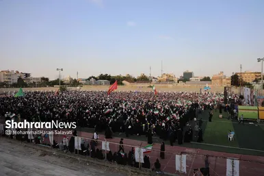 هوادارن سعید جلیلی در انتظار حضور او در استادیوم تختی مشهد