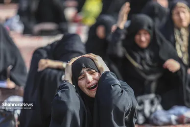 گزارش تصویری | عزاداری شهادت رهبر معظم انقلاب اسلامی، در حرم امام‌رضا(ع) - ۱