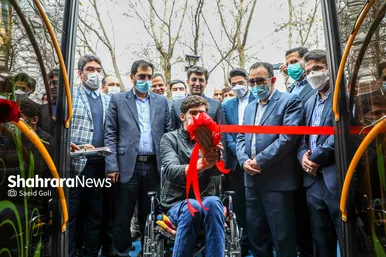 بهره برداری و رونمایی از فضای تفریحی ورزشی و ناوگان اتوبوسرانی ویژه افراد دارای معلولیت