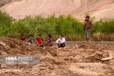 خسارات سیل در روستاهای کرمان