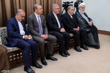 عکس‌هایی از دیدار شماری از میهمانان خارجی مراسم تحلیف با رهبر انقلاب اسلامی