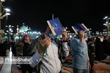 مراسم احیاء شب ۱۹ ماه مبارک رمضان در حرم مطهر رضوی