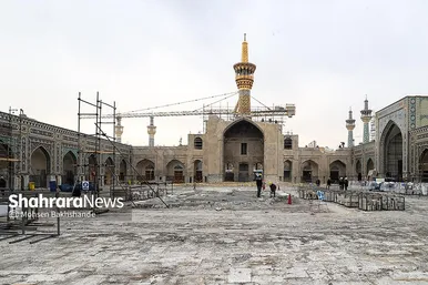 مراسم آغاز عملیات احداث رواق مبارک امیرالمومنین علیه السلام در حرم رضوی