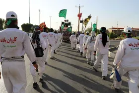 بازگشت کاروان انصارالحسین(ع) از کربلا به مشهد؛ پس از ۷۲ روز پیاده&zwnj;روی