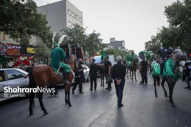 گزارش تصویری | کاروان اعلام عزای ماه محرم در مشهد