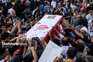 تشییع باشکوه پیکر «شهید غیرت» حمیدرضا الداغی در مشهد