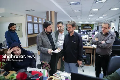 گزارش تصویری | بازدید مدیران استانی و شهری از روزنامه شهرآرا به مناسبت روز خبرنگار - ۳