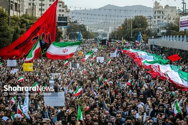 استقبال و تشییع پیکر مطهر شهدای حادثه تروریستی حرم شاهچراغ در مشهد