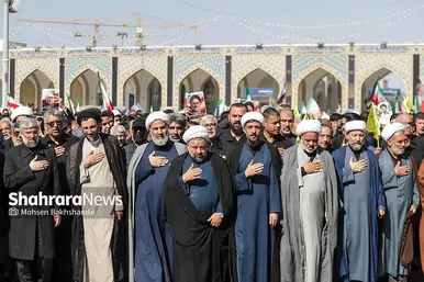 گزارش تصویری | مراسم تشییع پیکر شهید حجت‌الاسلام خطیب، وزیر اطلاعات در مشهد