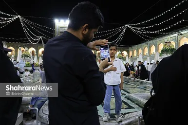 گزارش تصویری | حال و هوای حرم مطهر رضوی در شب عید سعید غدیر خم