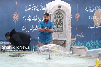 گزارش تصویری | آیین معنوی اعتکاف در حرم مطهر رضوی