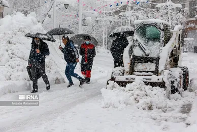ایران زیباست | بارش برف در رشت