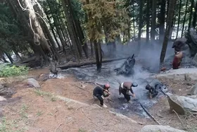 جنگل&zwnj;های نورستان افغانستان همچنان در آتش می&zwnj;سوزد
