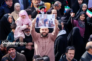 گزارش تصویری | راهپیمایی مردم مشهد در یوم الله ۲۲ بهمن ۲