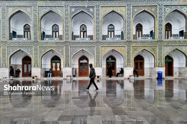 گزارش تصویری | حال و هوای بارانی حرم امام رضا (ع) (۱۹ اسفند ۱۴۰۳)