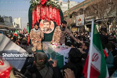 گزارش تصویری | مراسم تشییع پیکر مطهر شهید «مهدی ظریف»، مدافع امنیت در مشهد ۱